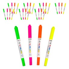 Bluemato XL 雙頭螢光筆 4色組 HLP005, 混色, 8套