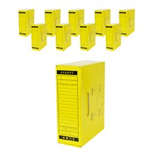 ECO Chungwoon 文件收納箱 10入, 黃色, 1層