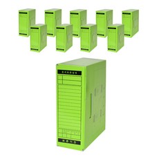 ECO Chungwoon 文件收納箱 10入, 淺綠色, 1層