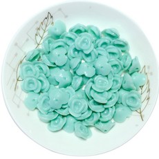 DIY珠子材料 花造型 500g, 薄荷綠, 1個
