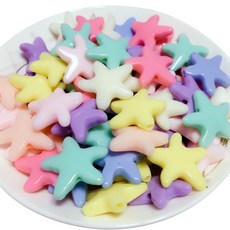 DIY珠子材料 星星造型 500g, 混合, 1個