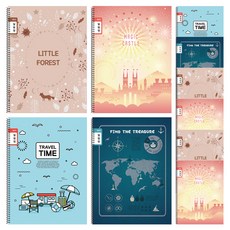 YOUNGART 小學橫線筆記本, 10個, 隨機發貨