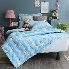 amante Friendly Bamboo 泡泡紗波紋絎縫, 藍色