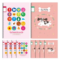 YOUNG ART 1-2無標題線圈筆記本 女孩用, 隨機出貨, 10個