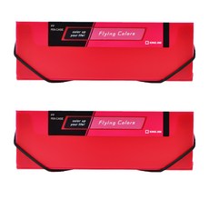 KING JIM Flying Color 鉛筆盒, 粉紅色, 2個