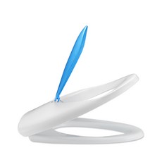 TOFFY 孩童靜音馬桶坐墊, 藍色