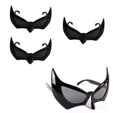 PARTYSHOW 蝙蝠眼鏡, 混合顏色, 4個