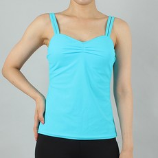 CHORUS LINE Zumba 舞蹈服廣播舞蹈服健美操服 CS19097 上衣, 藍色