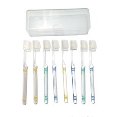 大永 高級雙層刷毛牙科牙刷 隨機出貨 + 牙刷盒, 1套, 8入