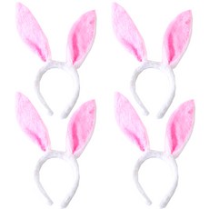 PARTYSHOW 仿貂毛兔子髮箍, 一般, 4個