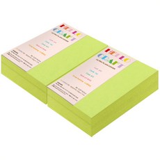 paperculture 加厚雙面卡紙 彩虹卡 No.09 亮綠色, B6, 480張
