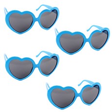 PARTYSHOW 愛心眼鏡, 淺藍色, 4個