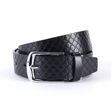 M.Cube運動時尚高爾夫休閒PU腰帶 5002, 黑色的