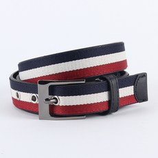 NICOLE LENIC 運動時尚皮革 PU 高爾夫腰帶 修身款, 701黑色