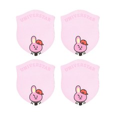 BT21 1단 점착메모지, 쿠키, 40개입, 4개