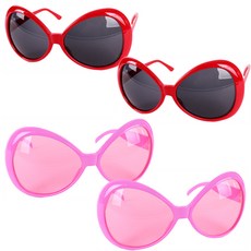 PARTYSHOW 蜻蜓眼鏡, 紅粉色, 4個