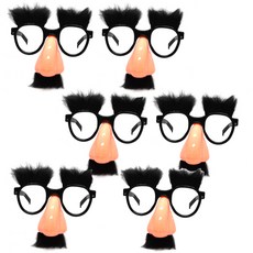 PARTYSHOW 大鼻子眼鏡, 混合顏色, 6個