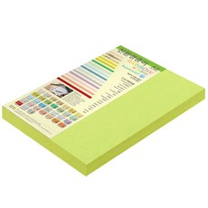 paperculture 厚雙面卡紙 彩虹卡 No.09 亮綠色, A3, 80張