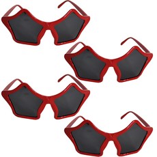 PARTYSHOW 星星造型眼鏡, 紅色, 4個
