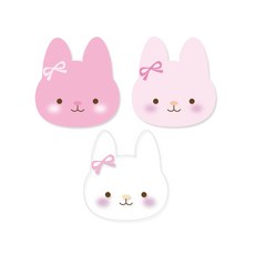 Picnic House 兔子貼紙 120p, 混合顏色, 1套