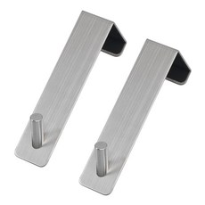Iwooa 飯店式不鏽鋼門後掛勾, 單一顏色, 2個