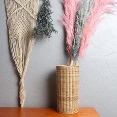 GOODSDECO 藤製圓筒花籃, 淺木色