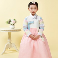 레쁘띠 여아용 645 금설화 한복