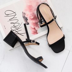 갓슈 여성용 스키니 버클 스트랩샌들 5cm