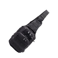 路亞釣魚輔助側背包, 黑色