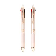 PILOT 百樂 FRIXION 纖細3色原子筆 0.38mm, 2個, 珠光橘