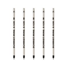 SCHMiDT 施密特 S630 迷你多功能筆芯 M 0.9mm, 黑色, 5個
