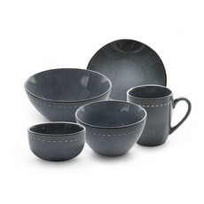 프렐류드 카프리 1인 혼밥 한식기세트, 에메랄드블루, 5종, 1세트