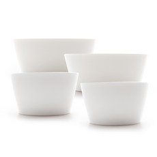 Prelude 現代碗組 白色 4入, 單色, 飯碗 2入+大碗 2入