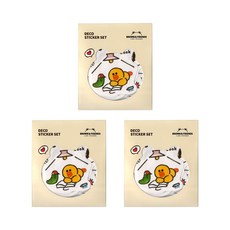 라인프렌즈 B&F 데코스티커세트 2탄, 어데이, 3개