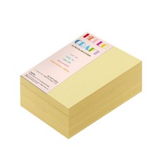 paperculture 厚磅雙面卡紙 彩虹卡 No.05 黃色, A6, 720張