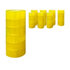 Bluemato 迷你透明膠帶 PTP007 18mm*30m 12入, 黃色透明, 4個