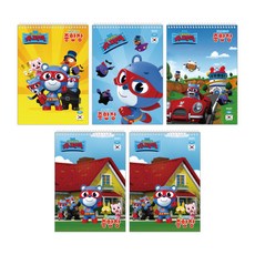 펜피아 초등 꼬마히어로 슈퍼잭 무선 종합장, 랜덤 발송, 5개