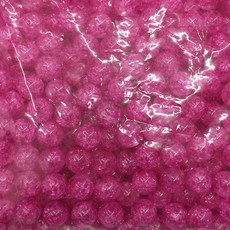 DIY珠子材料 A01 10mm 500g, 亮粉色, 1個