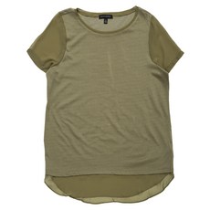 바나나리퍼블릭 여성용 믹스드 미디어 엘리베이티드 티셔츠