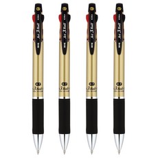 자바펜 제트3볼 M 멀티펜 0.7mm, 샴페인 골드, 2개