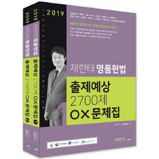 2019 蔡韓泰 名品憲法出題預想 2700題 OX問題集 全2冊, Book Exam