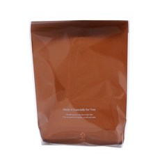 봄91 모던컬러 쿠키봉투 브라운 14 x 22 cm, 1개, 100개