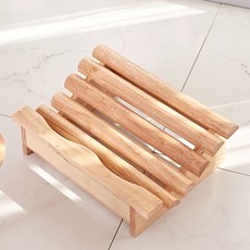 아이엘컴퍼니 발 받침대 원형 400, 내추럴