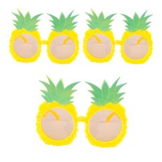 派對秀鳳梨眼鏡, 混合顏色, 3個