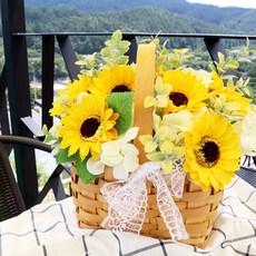 Blüehen 人造向日葵籃牛, 混色