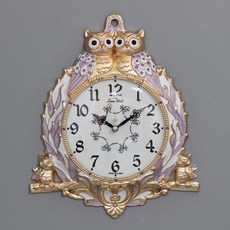 키다리시계 저소음 쌍부엉이 단면 NEW 벽시계, 금보라