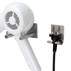 李優雅女士 3M 強力黏著飯店式吹風機架 + 多功能架, 單一顏色, 1套