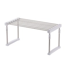 스텐 주방선반 1단, 화이트, 1개