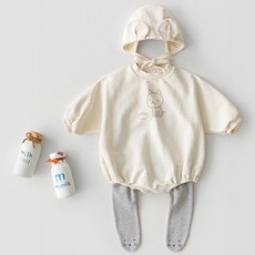 Mom's care 長袖連體衣+帽子套裝 G045BCBA077