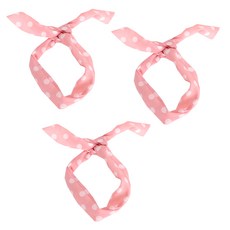 派對錶演飛行圍巾, 圓點粉色, 3個